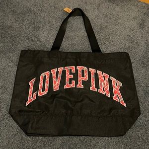 Victoria’s Secret LOVE PINK black tote bag - New with Tags